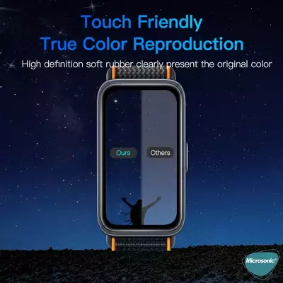 Microsonic Huawei Band 9 Tam Kaplayan Nano Cam Ekran Koruyucu Siyah