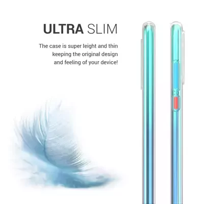 Microsonic Huawei P30 Lite Kılıf Transparent Soft Beyaz