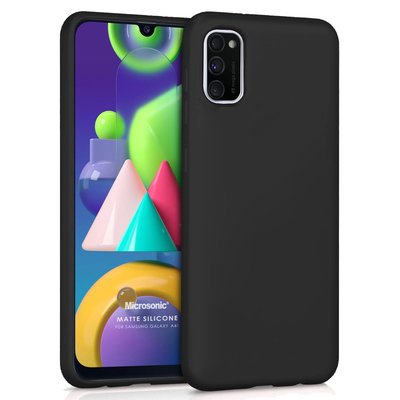 Microsonic Samsung Galaxy A41 Kılıf Matte Silicone Siyah