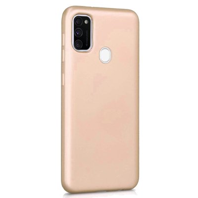 Microsonic Samsung Galaxy M21 Kılıf Matte Silicone Gold