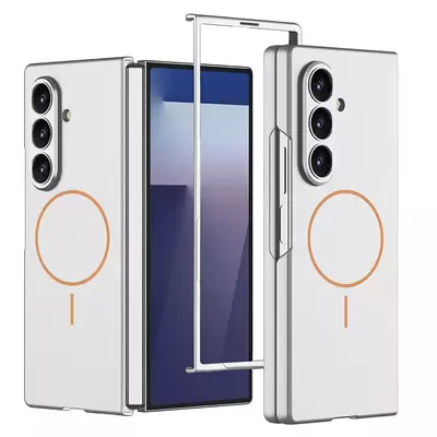 Microsonic Samsung Galaxy Z Fold 7 Kılıf Shape Hard MagSafe Gümüş