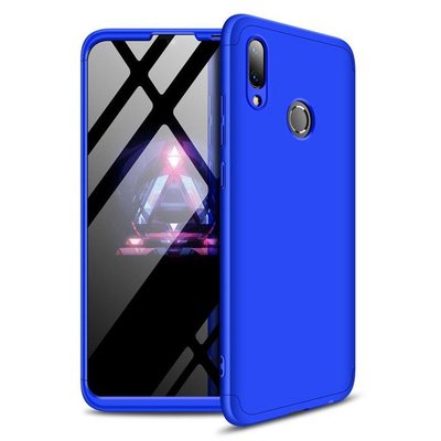 Microsonic Huawei Y7 Prime 2019 Kılıf Double Dip 360 Protective AYS Mavi