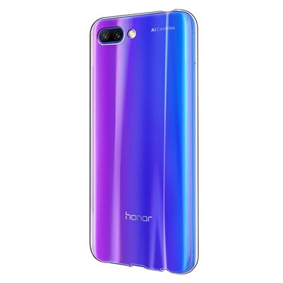 Microsonic Huawei Honor 10 Kılıf Transparent Soft Beyaz