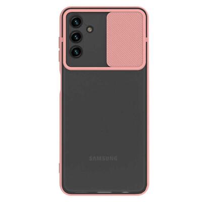 Microsonic Samsung Galaxy A13 Kılıf Slide Camera Lens Protection Pembe