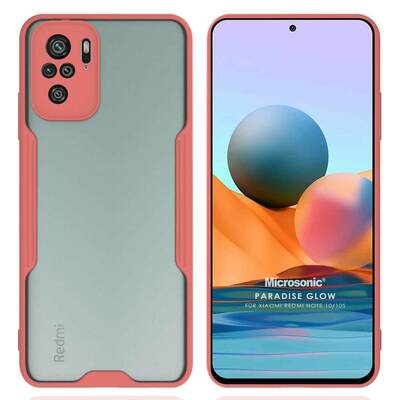 Microsonic Xiaomi Redmi Note 10S Kılıf Paradise Glow Pembe