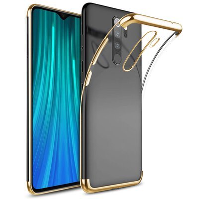 Microsonic Xiaomi Redmi Note 8 Pro Kılıf Skyfall Transparent Clear Gold