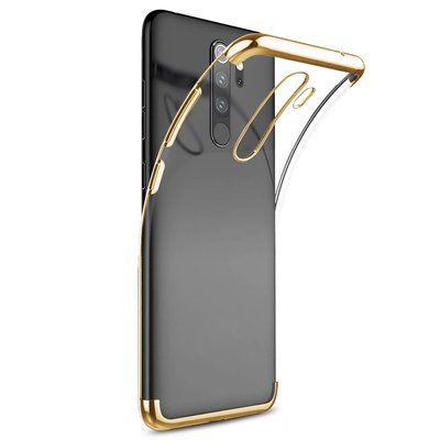 Microsonic Xiaomi Redmi Note 8 Pro Kılıf Skyfall Transparent Clear Gold