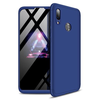 Microsonic Huawei Y7 Prime 2019 Kılıf Double Dip 360 Protective AYS Lacivert