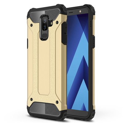 Caseup Samsung Galaxy A6 Plus 2018 Kılıf Tank Gold