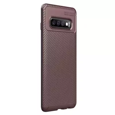 Microsonic Samsung Galaxy S10 Plus Kılıf Legion Series Kahverengi