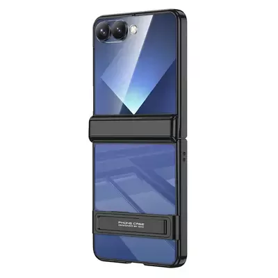 Microsonic Samsung Galaxy Z Flip 7 Kılıf Clarity Stand Siyah