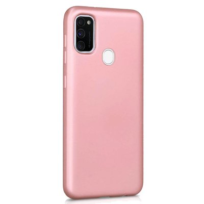 Microsonic Samsung Galaxy M21 Kılıf Matte Silicone Rose Gold