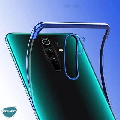 Microsonic Xiaomi Redmi 9 Kılıf Skyfall Transparent Clear Mavi