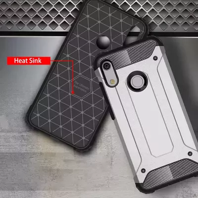 Microsonic Huawei Y6s 2019 Kılıf Rugged Armor Siyah