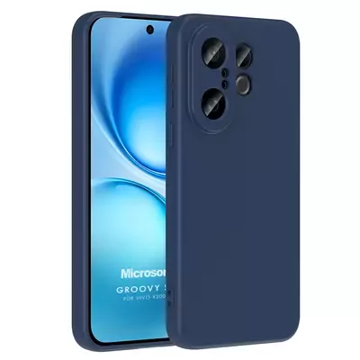 Microsonic Vivo X200 FE 5G Kılıf Groovy Soft Lacivert