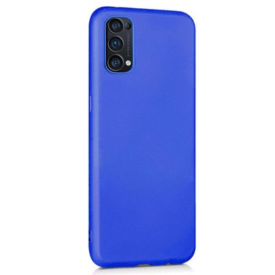 Microsonic Oppo Reno 5 5G Kılıf Matte Silicone Mavi