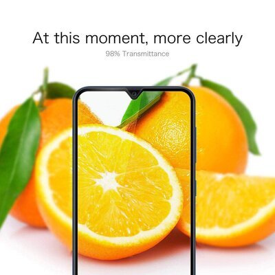 Microsonic Samsung Galaxy A20E Kavisli Temperli Cam Ekran Koruyucu Film Siyah