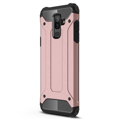 Caseup Samsung Galaxy A6 Plus 2018 Kılıf Tank Rose Gold