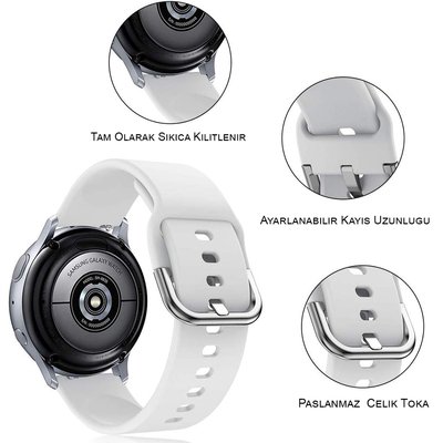 Microsonic Huawei Watch GT 2e Silikon Kordon Turuncu