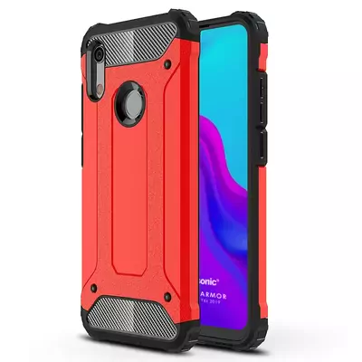 Microsonic Huawei Y6s 2019 Kılıf Rugged Armor Kırmızı