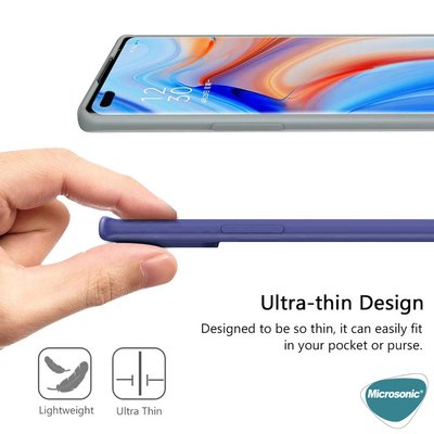 Microsonic Oppo Reno 5 5G Kılıf Matte Silicone Kırmızı