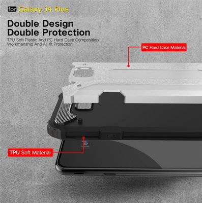 Microsonic Samsung Galaxy J4 Core Kılıf Rugged Armor Kırmızı