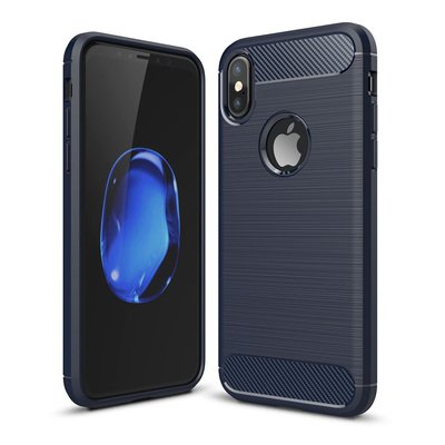 Microsonic Apple iPhone X Kılıf Room Silikon Lacivert