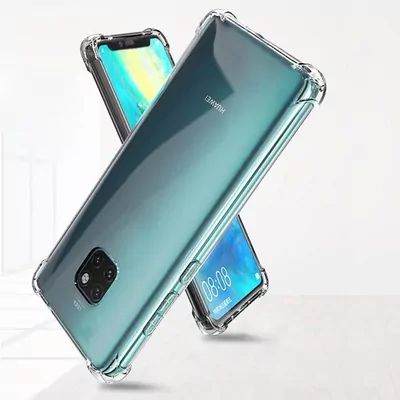 Microsonic Huawei Mate 20 Pro Kılıf Anti Shock Silikon Şeffaf