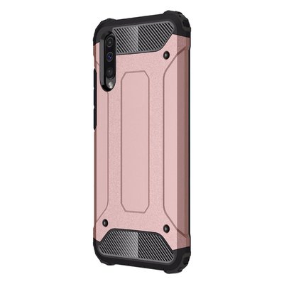 Microsonic Samsung Galaxy A70 Kılıf Rugged Armor Rose Gold