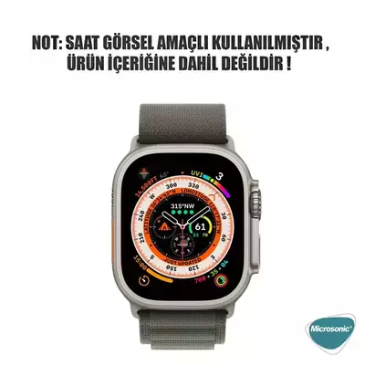 Microsonic Apple Watch Series 8 45mm Kordon Alpine Loop Yeşil