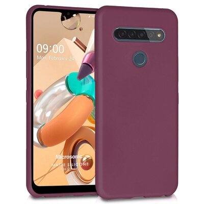 Microsonic LG K41S Kılıf Matte Silicone Mor