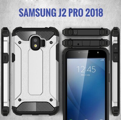 Caseup Samsung Galaxy J2 Pro 2018 Kılıf Tank Kırmızı