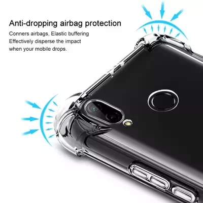 Microsonic Huawei P20 Lite Kılıf Anti Shock Silikon Şeffaf