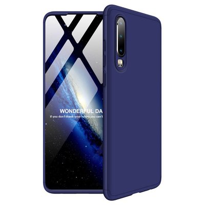 Microsonic Huawei P30 Kılıf Double Dip 360 Protective AYS Lacivert