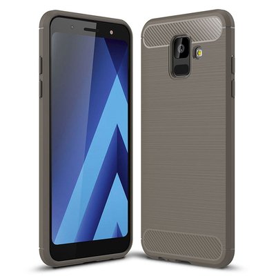 Microsonic Samsung Galaxy A6 2018 Kılıf Room Silikon Gri