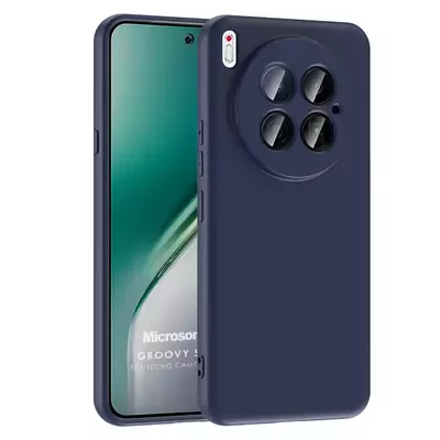Microsonic TECNO Camon 40 Premier 5G Kılıf Groovy Soft Lacivert