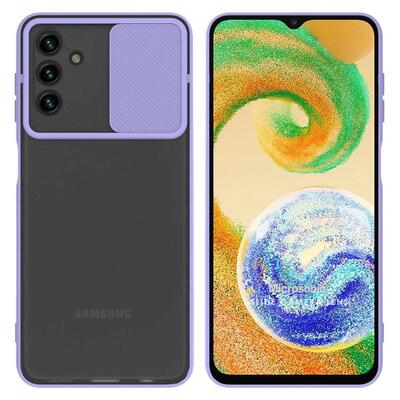 Microsonic Samsung Galaxy A13 Kılıf Slide Camera Lens Protection Lila