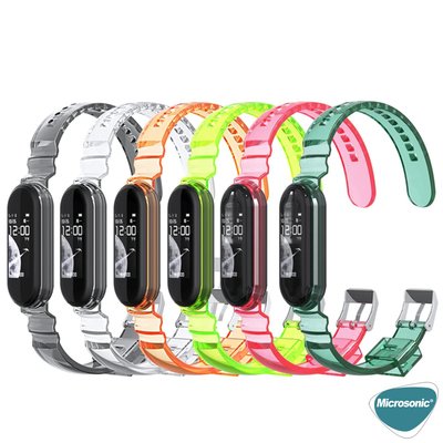 Microsonic Xiaomi Mi Band 6 Transparent Clear Band Kordon Şeffaf