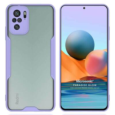 Microsonic Xiaomi Redmi Note 10S Kılıf Paradise Glow Lila