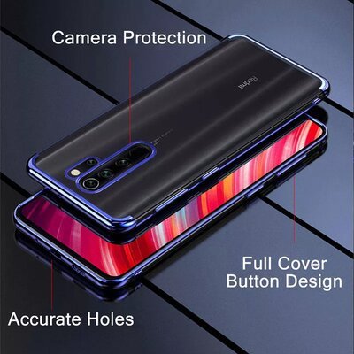 Microsonic Xiaomi Redmi Note 8 Pro Kılıf Skyfall Transparent Clear Gümüş