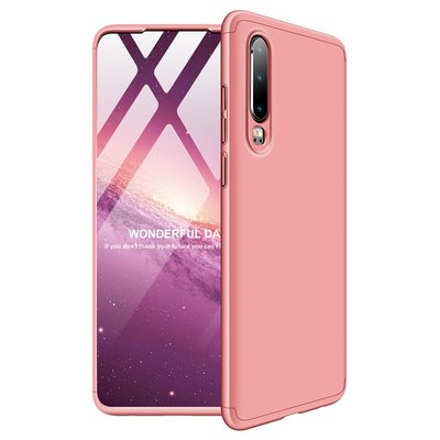 Microsonic Huawei P30 Kılıf Double Dip 360 Protective AYS Rose Gold