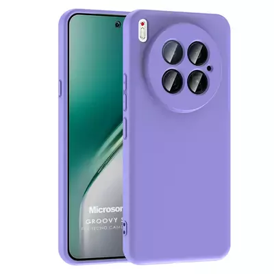 Microsonic TECNO Camon 40 Premier 5G Kılıf Groovy Soft Lila
