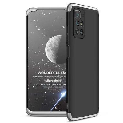 Microsonic Xiaomi Redmi Note 11 4G Kılıf Double Dip 360 Protective AYS Siyah Gri