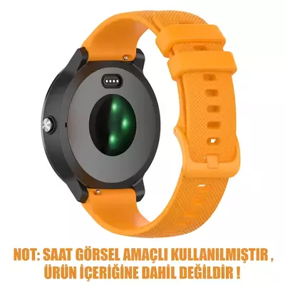 Microsonic Garmin Forerunner 265S Kordon, Silicone Sport Band Hardal