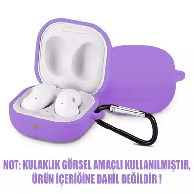 Microsonic Samsung Galaxy Buds Pro Mat Silikon Kılıf Lila