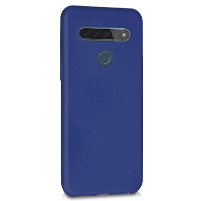 Microsonic LG K51S Kılıf Matte Silicone Lacivert