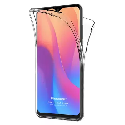 Microsonic Xiaomi Redmi 8 Kılıf 6 tarafı tam full koruma 360 Clear Soft Şeffaf