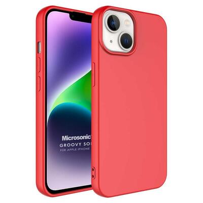 Microsonic Apple iPhone 14 Plus Kılıf Groovy Soft Kırmızı