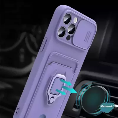 Microsonic Xiaomi Redmi Note 9 4G Kılıf Multifunction Silicone Siyah