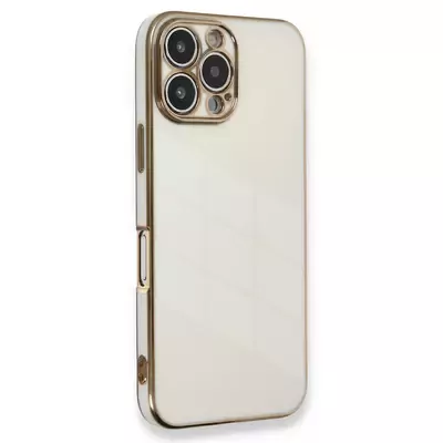 Microsonic Apple iPhone 16 Pro Kılıf Olive Plated Beyaz